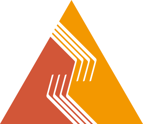 三角形橙色黄色合作团队矢量logo图标 logo png