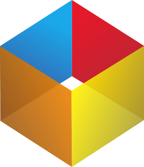 彩色立方体盒子矢量logo图标 logo png