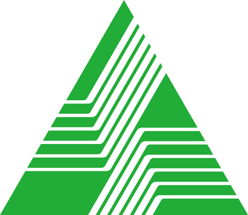 绿色三角形环保金融相关矢量logo图标 logo png