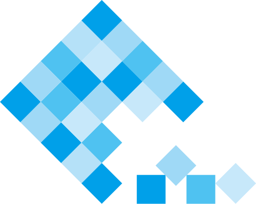蓝色魔方小方块logo图案素材 logo png
