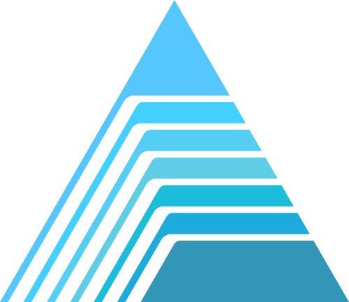 三角形蓝色矢量logo图标