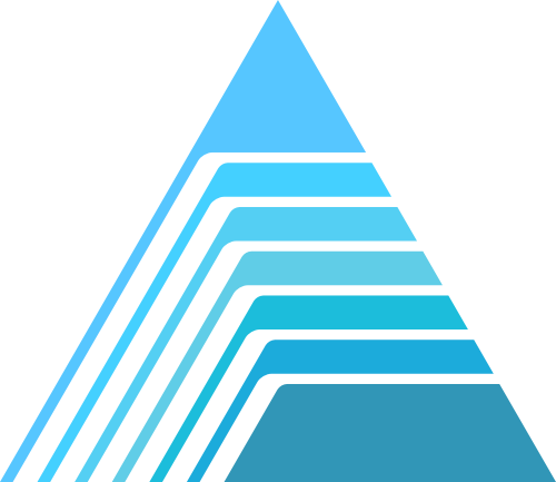 三角形蓝色矢量logo图标 logo png