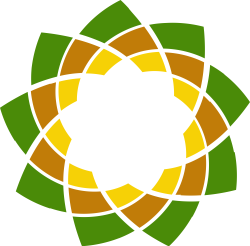 渐变花朵形状创意设计艺术矢量logo图标 logo png