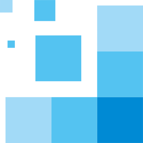 蓝色方块正方形矢量logo图标