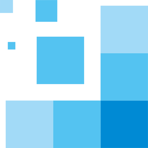 蓝色方块正方形矢量logo图标 logo png