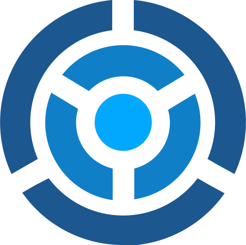 蓝色圆形金融货币银行相关矢量logo图标 logo png