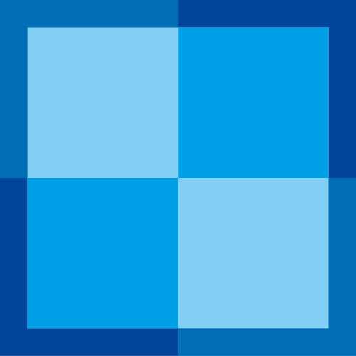 蓝色正方形方块矢量logo图标