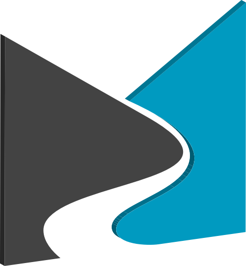 立体抽象山峰河流矢量logo素材图标 logo png