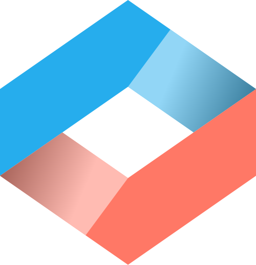 折叠菱形矢量logo图标