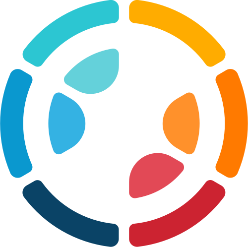 彩色圆环立体抽象创意设计相关矢量logo图标