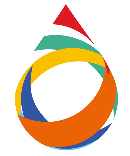 彩色球形水滴互联网相关矢量logo图标