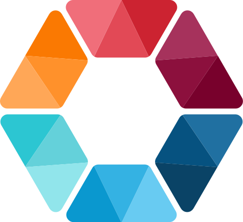 彩色六边形抽象影视摄影相关矢量logo图标 logo png