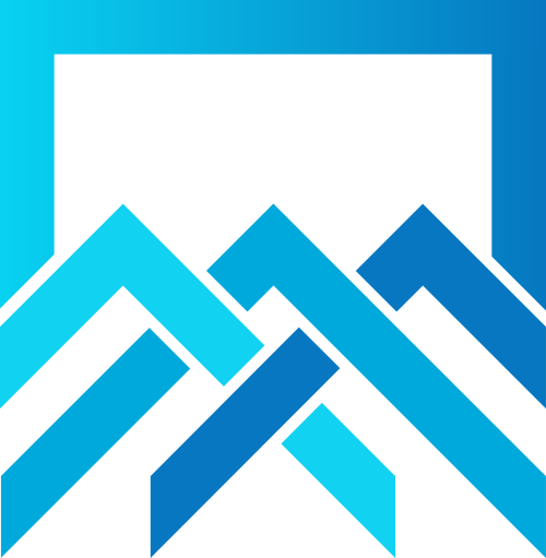 蓝色山峰三角正方形贸易投资相关矢量logo图标 logo png