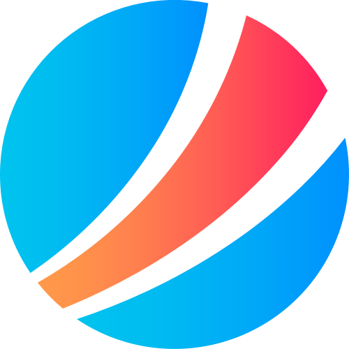 蓝色球体互联网贸易商务相关矢量logo图标