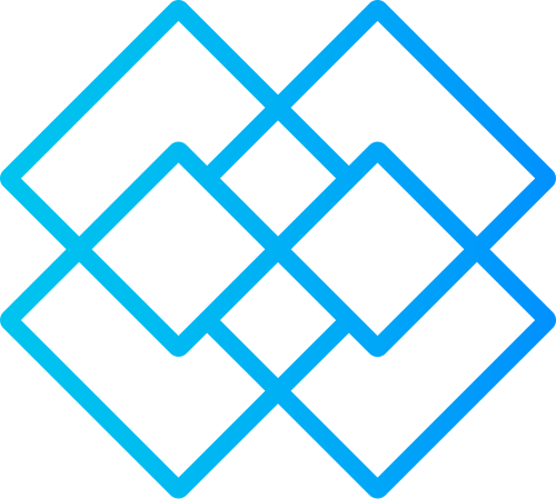 蓝色方块抽象互联网工业制造相关矢量logo图标