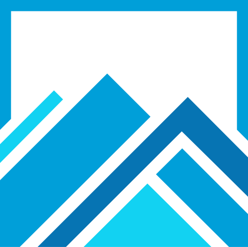 蓝色山峰三角环保旅游相关矢量logo图标 logo png