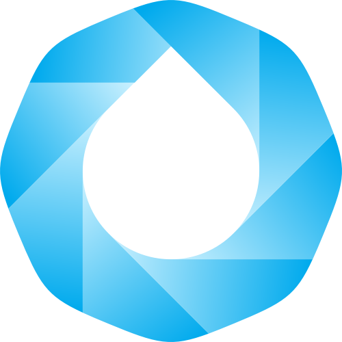 蓝色圆环水滴环保应用相关矢量logo图标 logo png