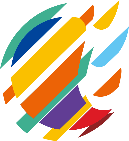 彩色球形文化艺术矢量logo图标