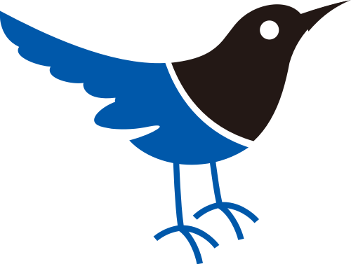 蓝色小鸟服饰服装矢量logo图标 logo png