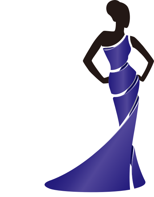 紫色服装女性珠宝礼服相关矢量logo图标 logo png