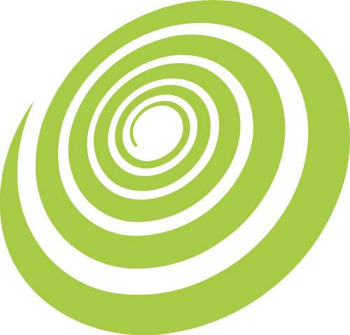 绿色涡轮状互联网医疗健康相关矢量logo图标