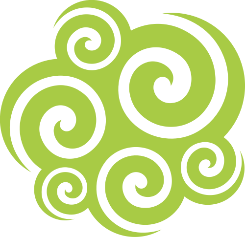 绿色云朵状互联网文化相关矢量logo图标 logo png