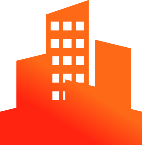 红色建筑城市生活相关矢量logo图标 logo png