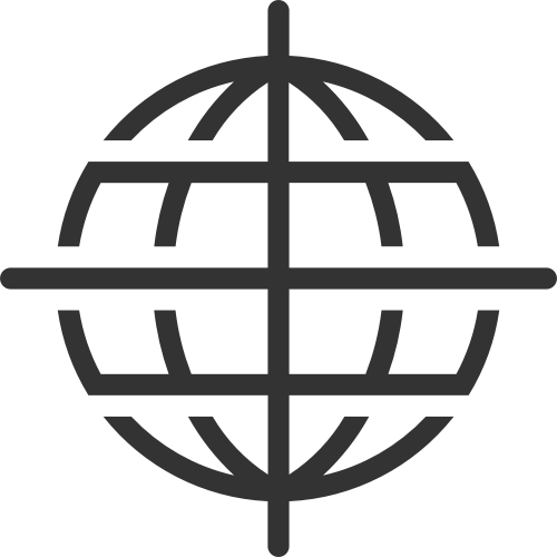 十字地球圆形矢量logo图标