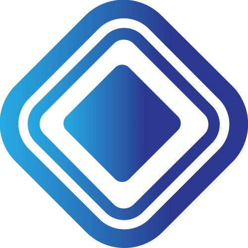 蓝色正方形科技矢量logo图标 logo png