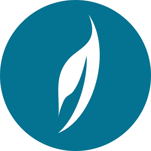 蓝色圆形抽象矢量logo图标