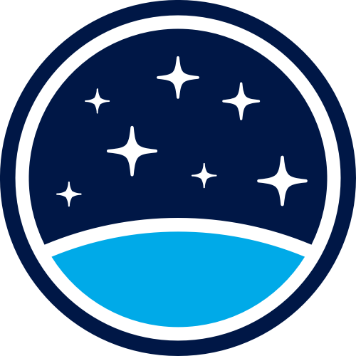 星空圆形矢量logo图标