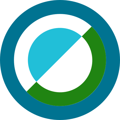 彩色圆形科技矢量logo图标
