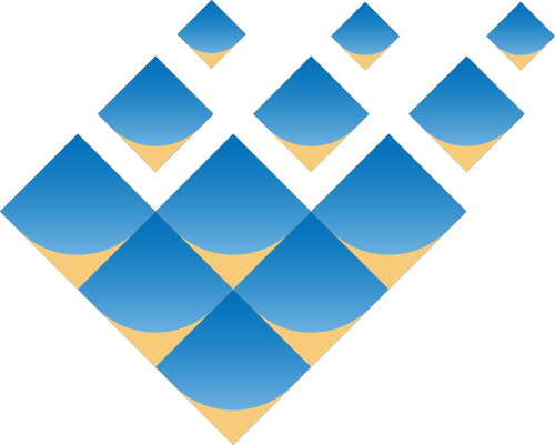 蓝色方块矢量logo图标