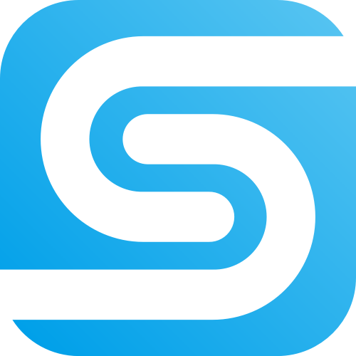蓝色字母S抽象矢量logo图标 logo png