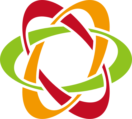 彩色交叉科技矢量logo图标