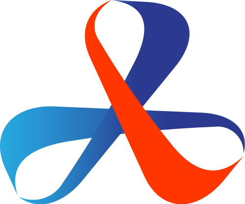 红蓝科技logo矢量图标