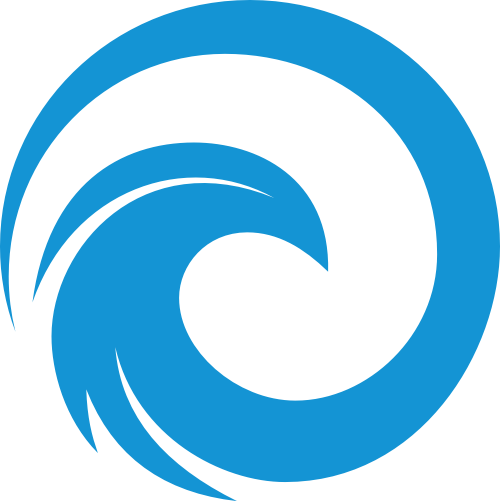 蓝色旋涡矢量logo图标 logo png