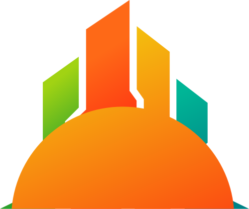 彩色建筑矢量logo图标