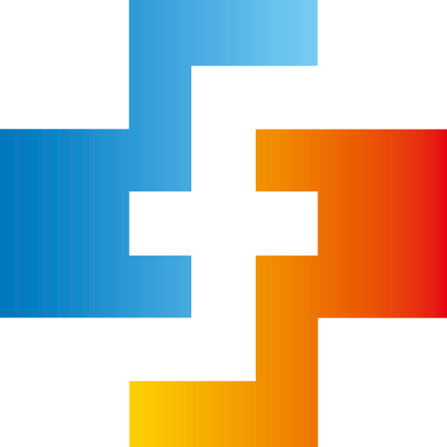 红蓝渐变抽象矢量logo图标 logo png