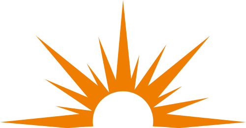 半个太阳矢量logo图标