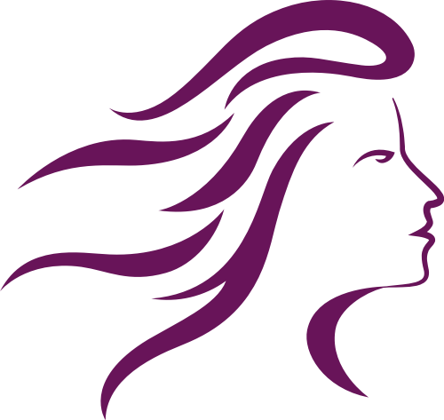 美发女人头像矢量logo图标 logo png
