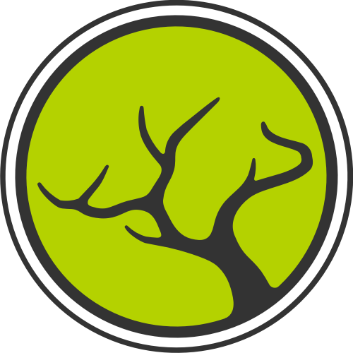 树圆形矢量logo图标