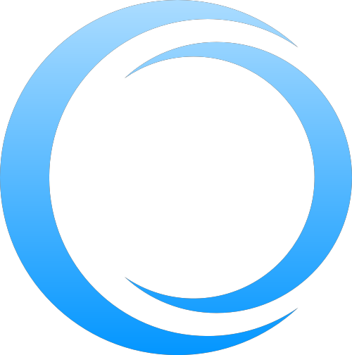 蓝色圆环矢量logo图标 logo png