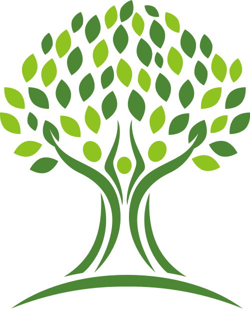 绿色树矢量logo图标
