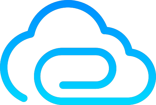 字母E蓝色云朵矢量logo图标