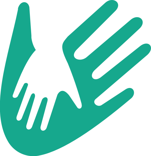 绿色大手小手亲子合作团队相关矢量logo图标 logo png