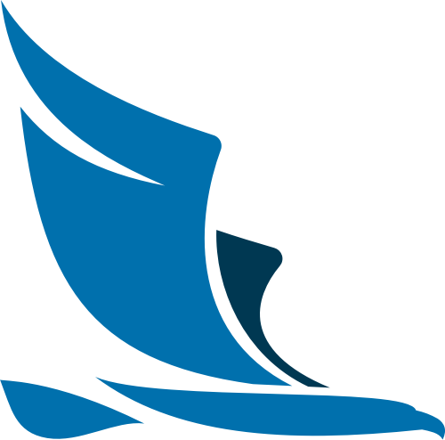 蓝色小鸟矢量logo图标 logo png