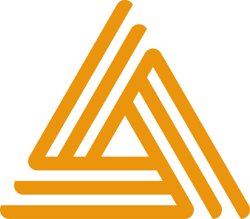 黄色三角矢量logo图标 logo png