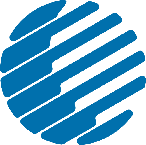 蓝色球体矢量logo图标