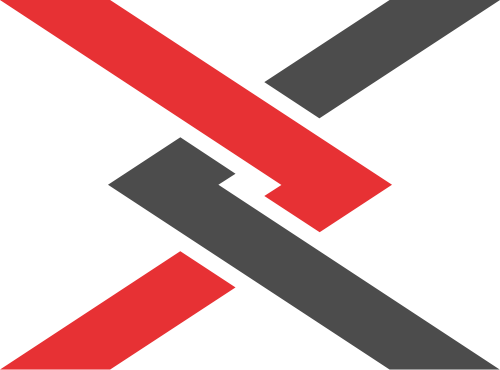 红灰字母X矢量logo图标 logo png